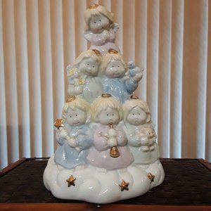 Cosmos Gifts Angel Tree Choir Wind-up Music Box